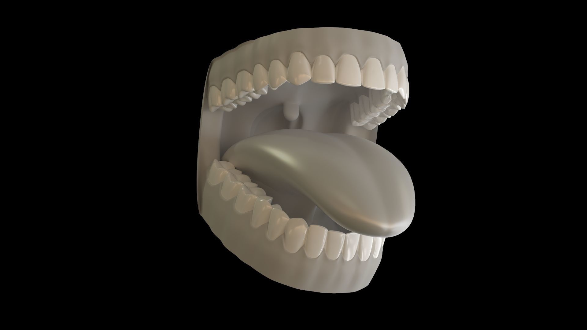 Teeth and Mouth 3D model_9