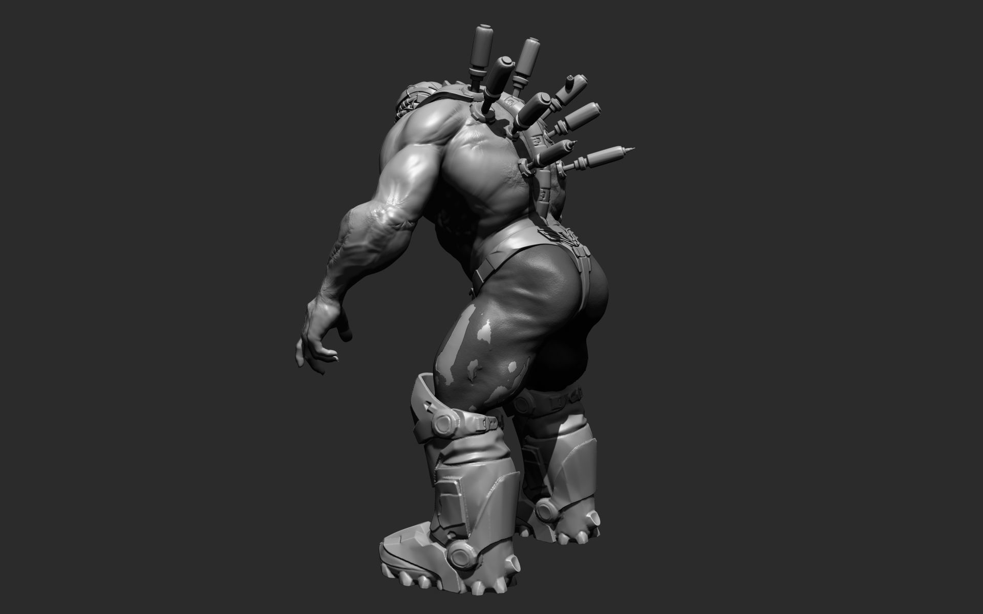 Cyber Zombie 3D model_6