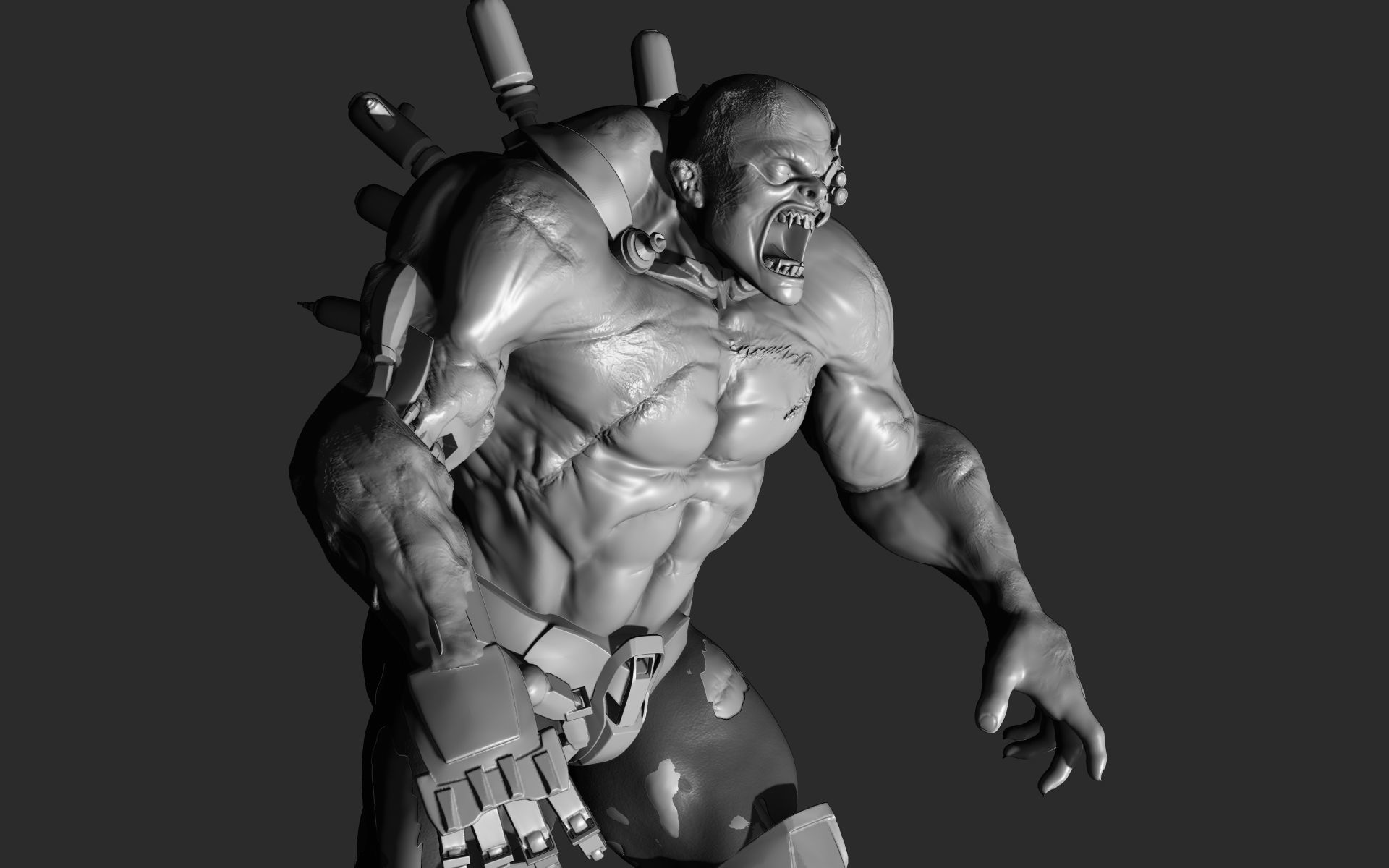 Cyber Zombie 3D model_12