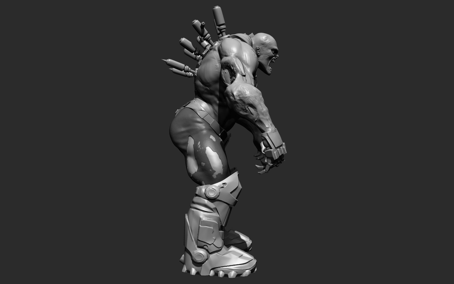 Cyber Zombie 3D model_10