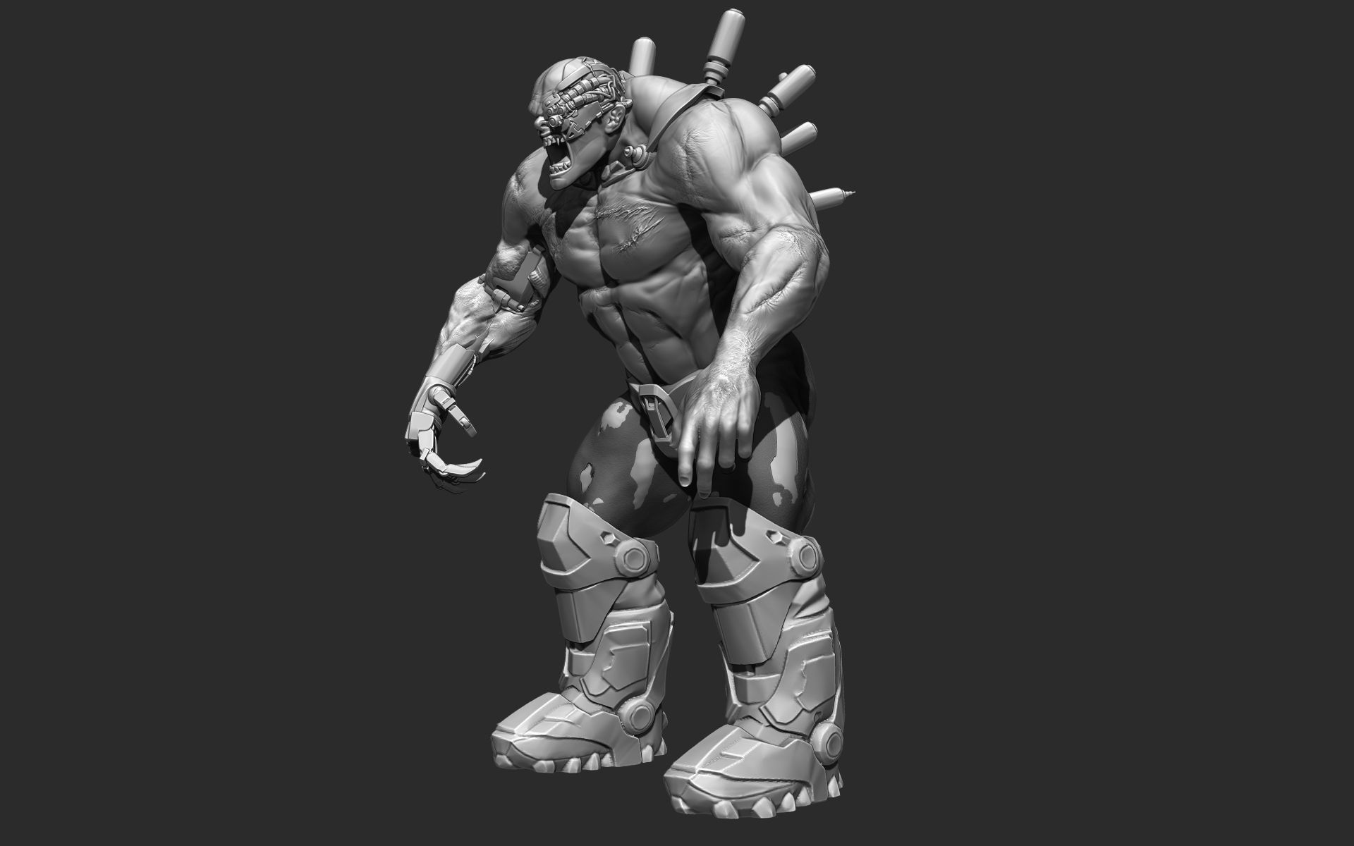 Cyber Zombie 3D model_9