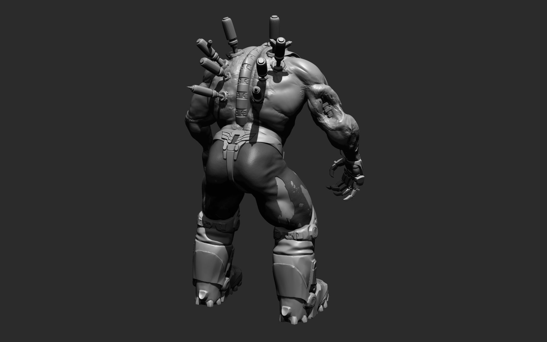 Cyber Zombie 3D model_7