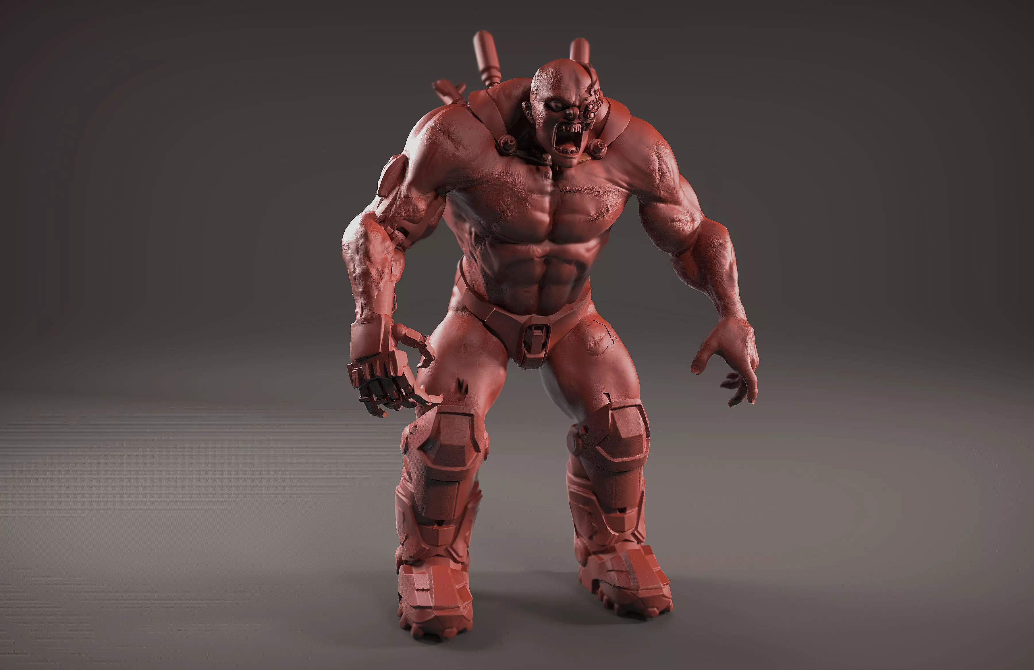 Cyber Zombie 3D model_0
