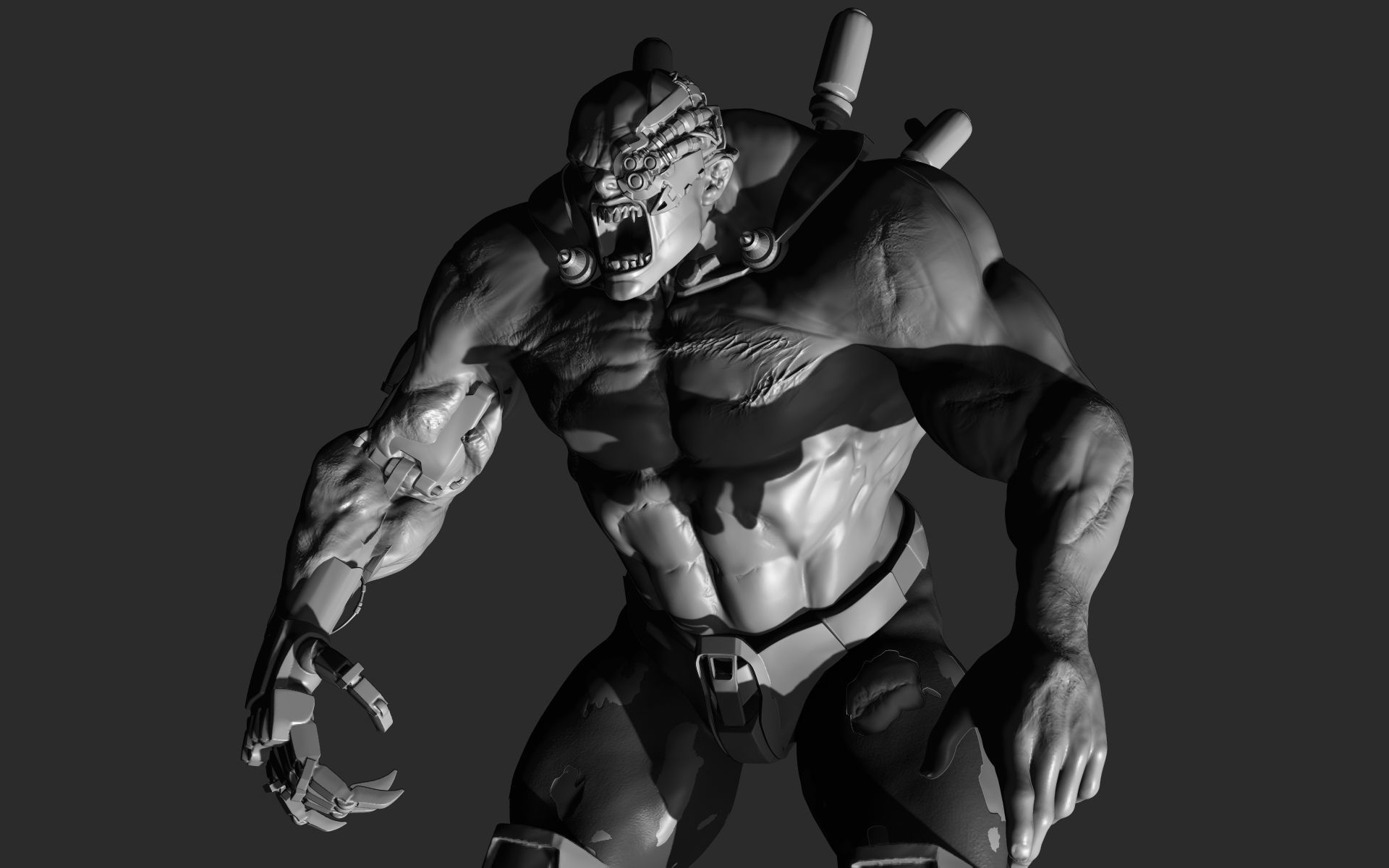 Cyber Zombie 3D model_11