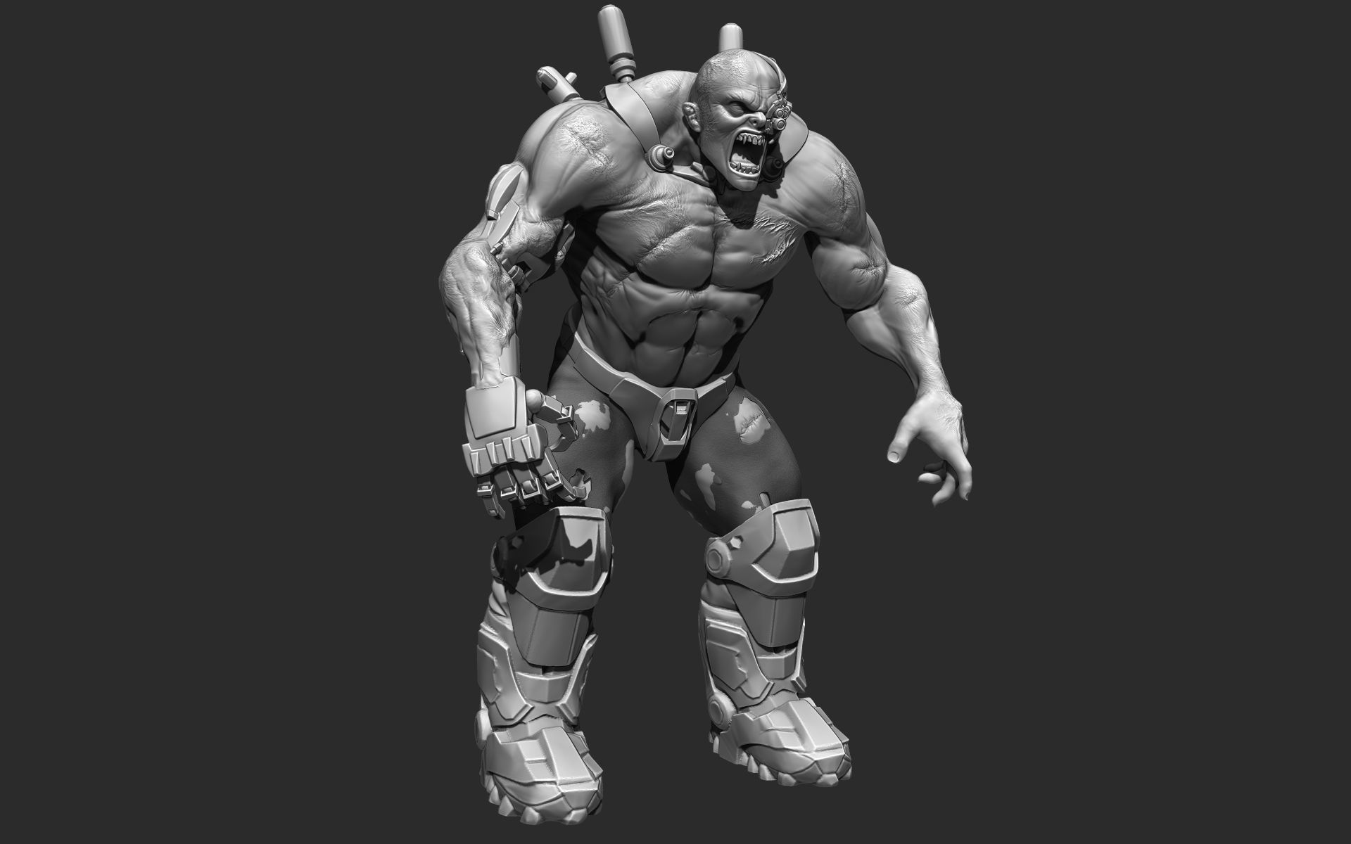Cyber Zombie 3D model_8