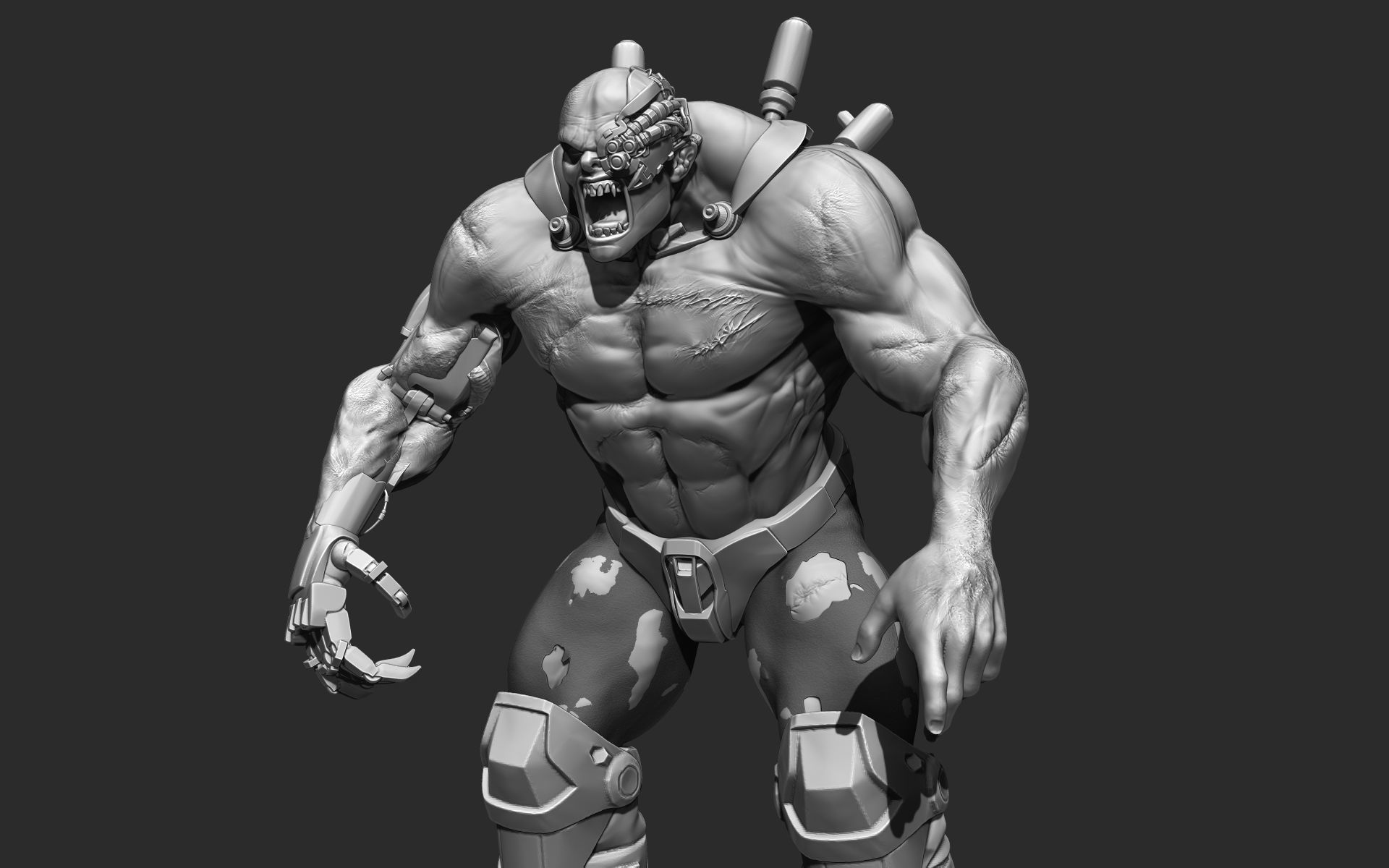 Cyber Zombie 3D model_5
