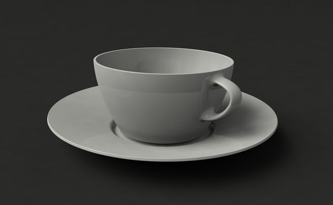 Coffee cup Low-poly 3D model