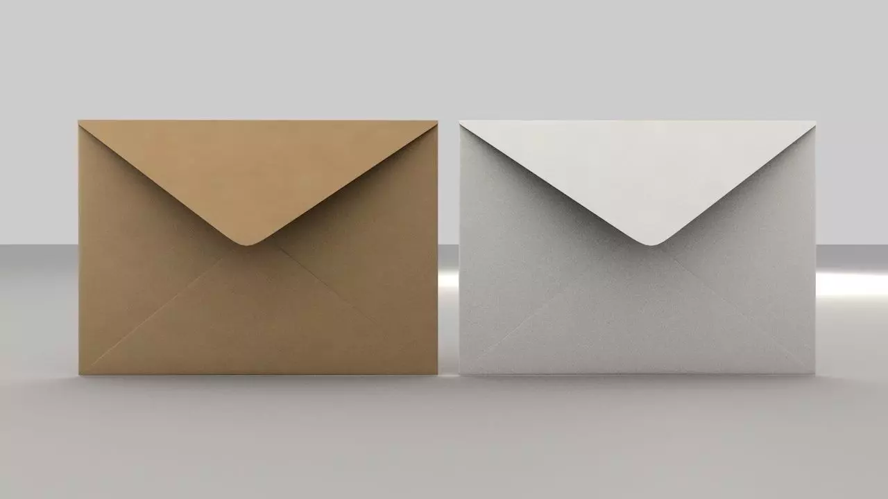 3D Envelope Size C5 BANKER 3D model_0
