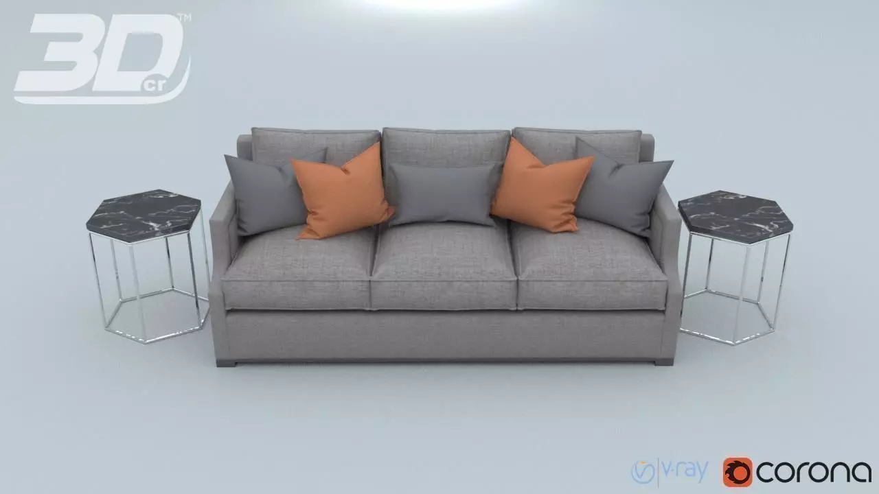 Khron Sofa Set 3D model