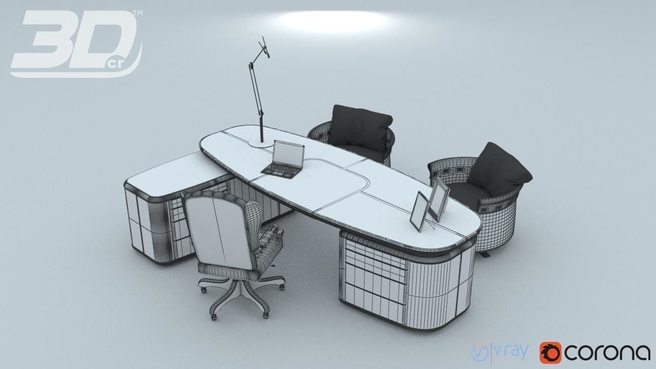 Gallen Office DeLuxe Set 3D model_1