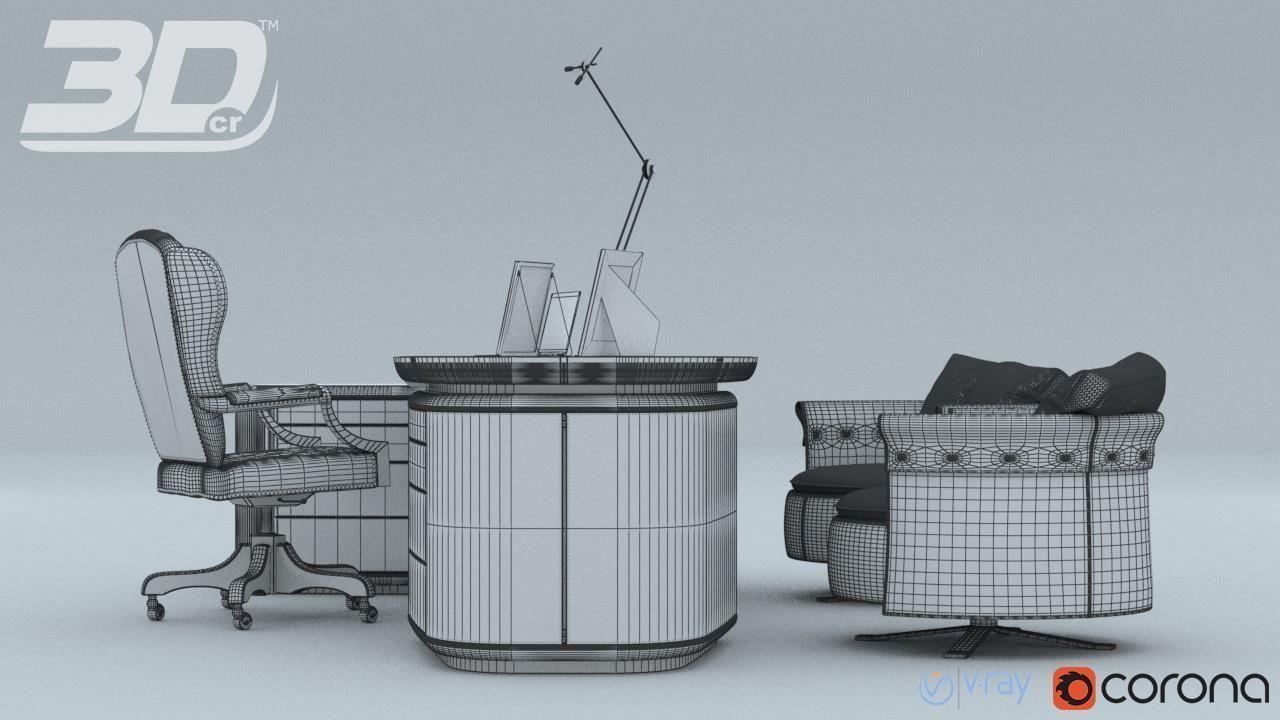 Gallen Office DeLuxe Set 3D model_11