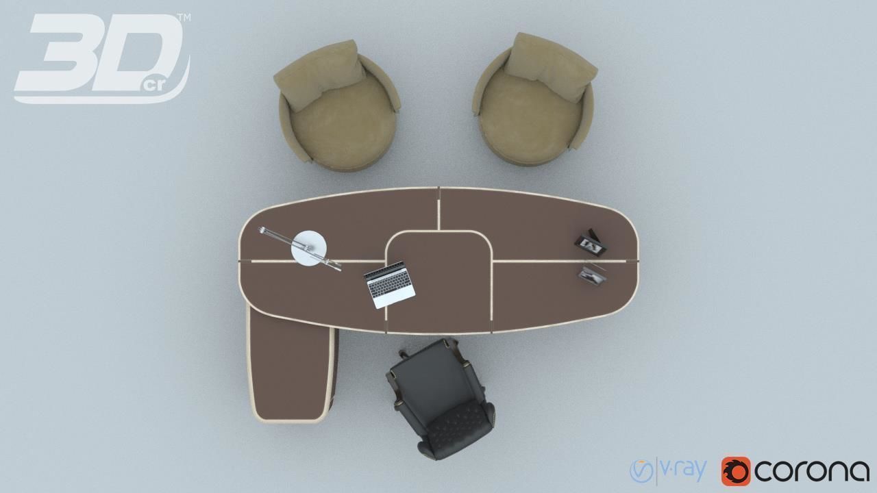 Gallen Office DeLuxe Set 3D model_12