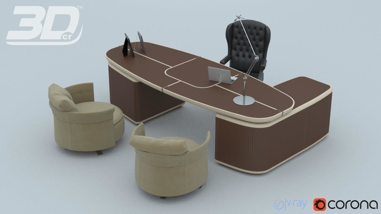 Gallen Office DeLuxe Set 3D model_4