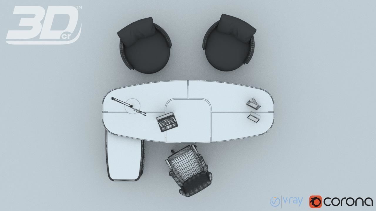 Gallen Office DeLuxe Set 3D model_13