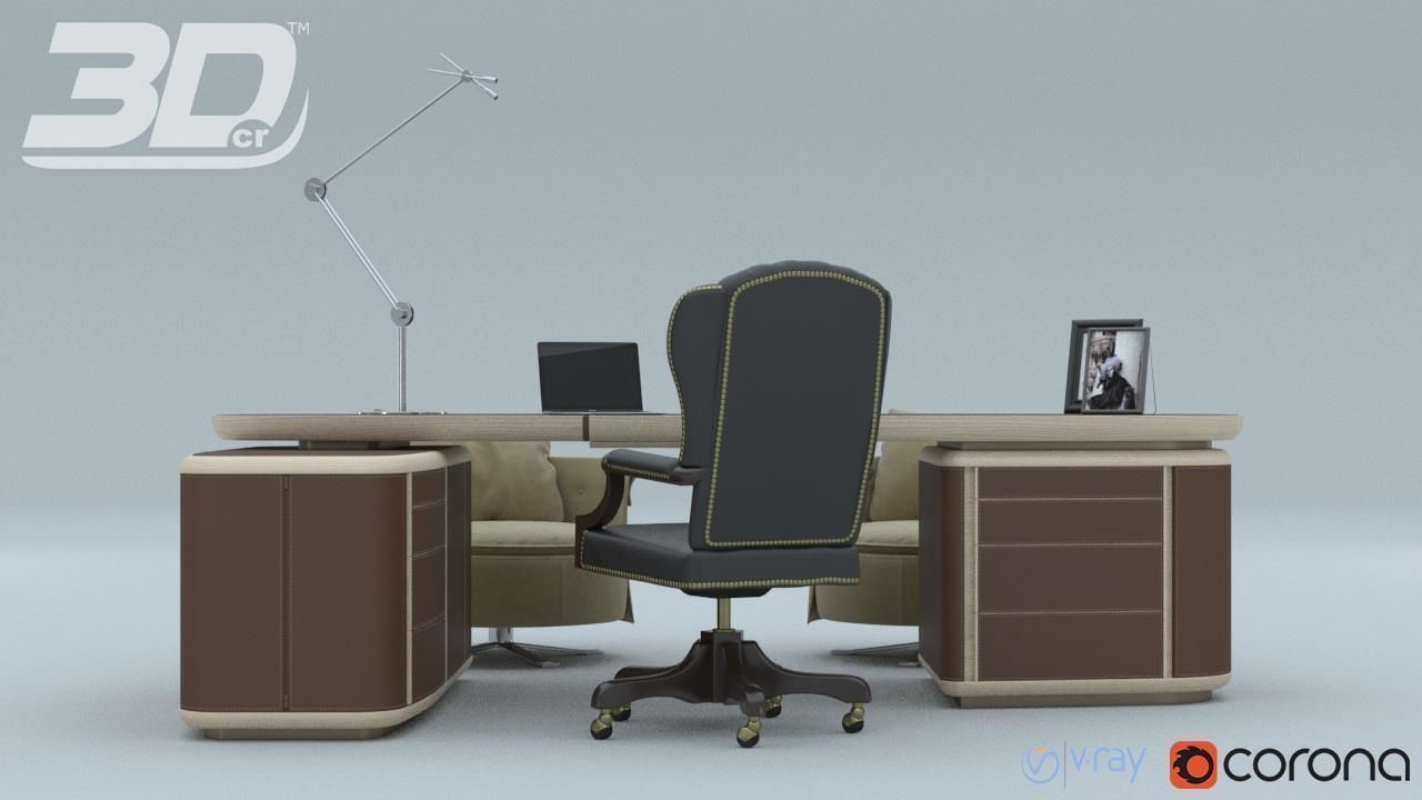 Gallen Office DeLuxe Set 3D model_8