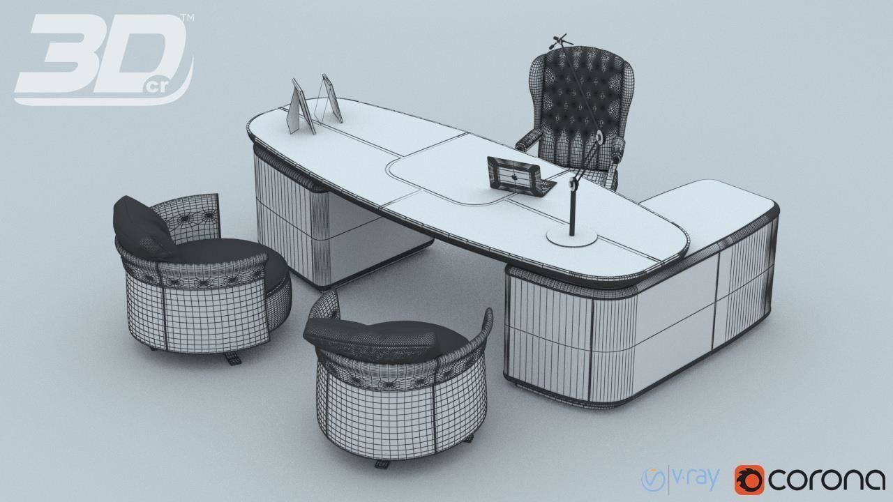 Gallen Office DeLuxe Set 3D model_5