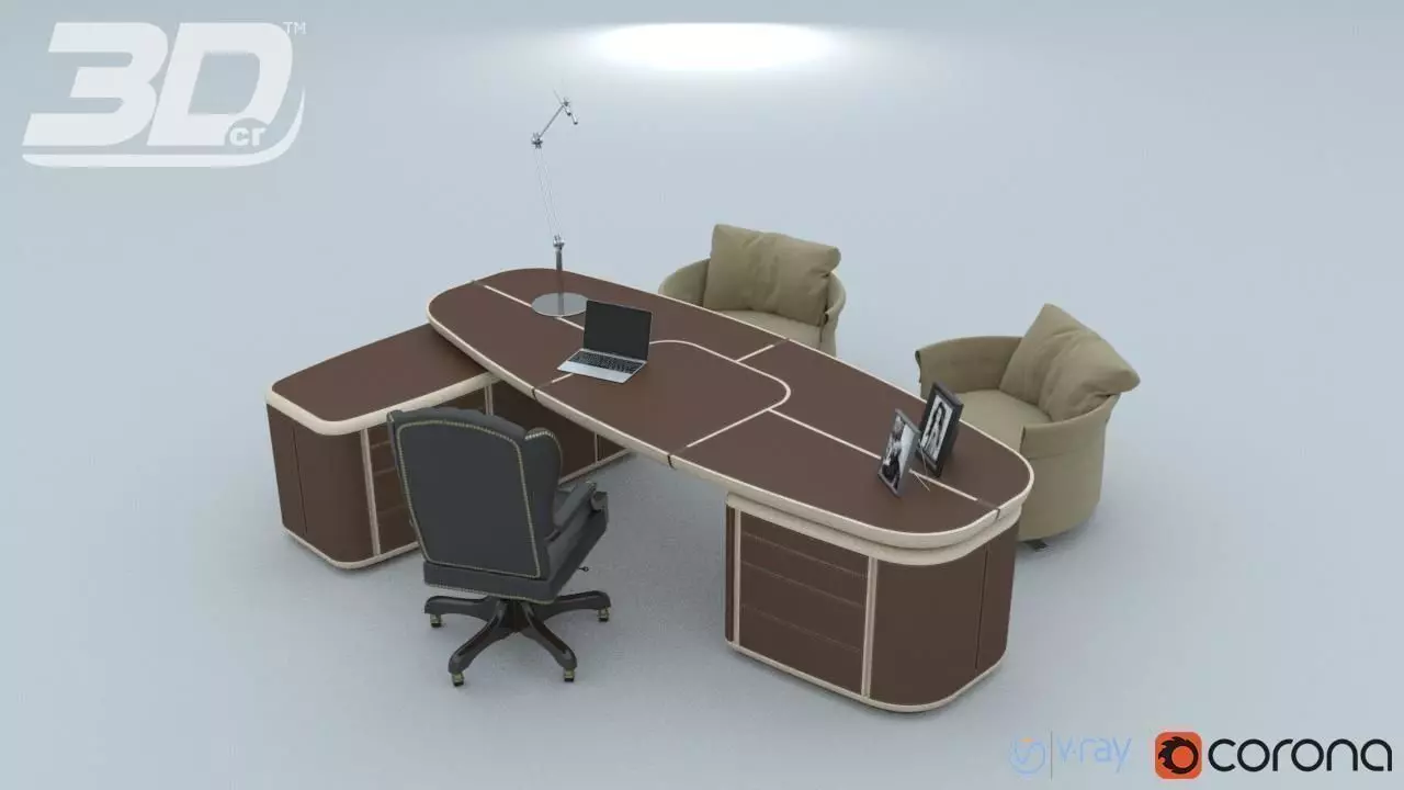 Gallen Office DeLuxe Set 3D model_0