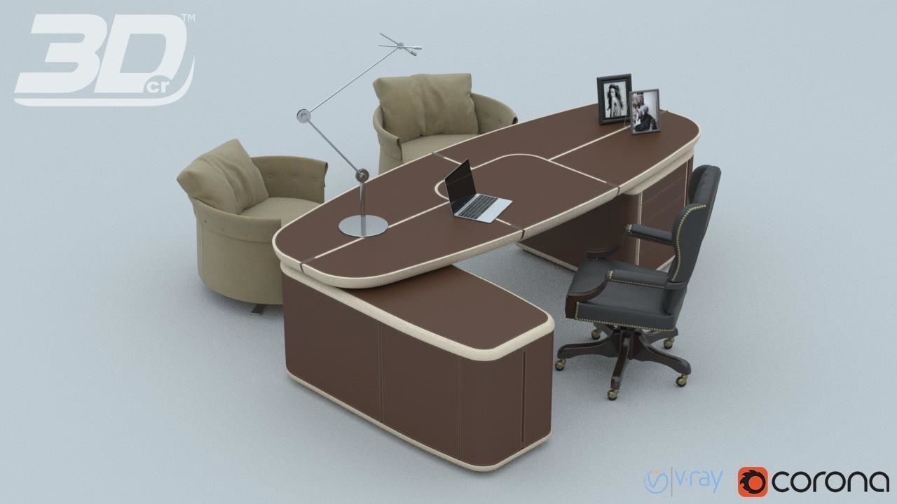 Gallen Office DeLuxe Set 3D model_2