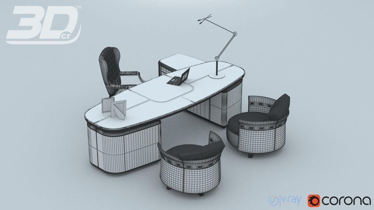 Gallen Office DeLuxe Set 3D model_7