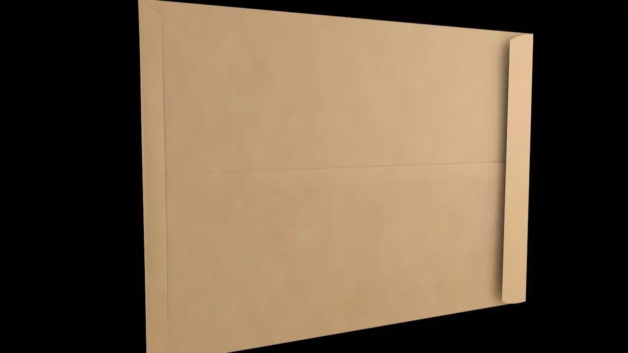 3D Envelope Size C5 Pocket 3D model_0