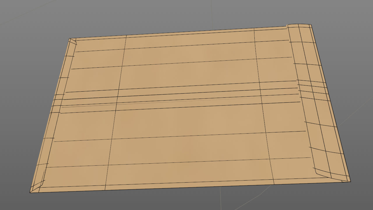 3D Envelope Size C5 Pocket 3D model_5