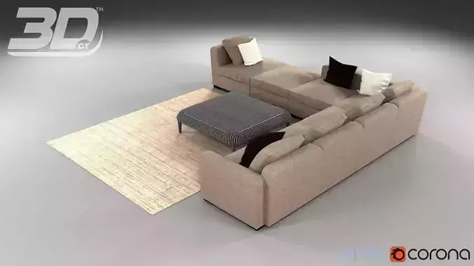 Quintis Corner Sofa Set