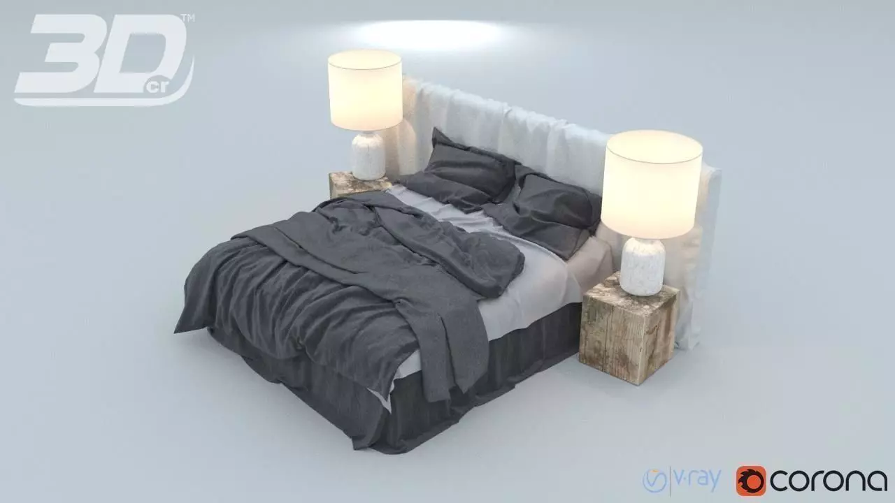 Roux Bed 3D model