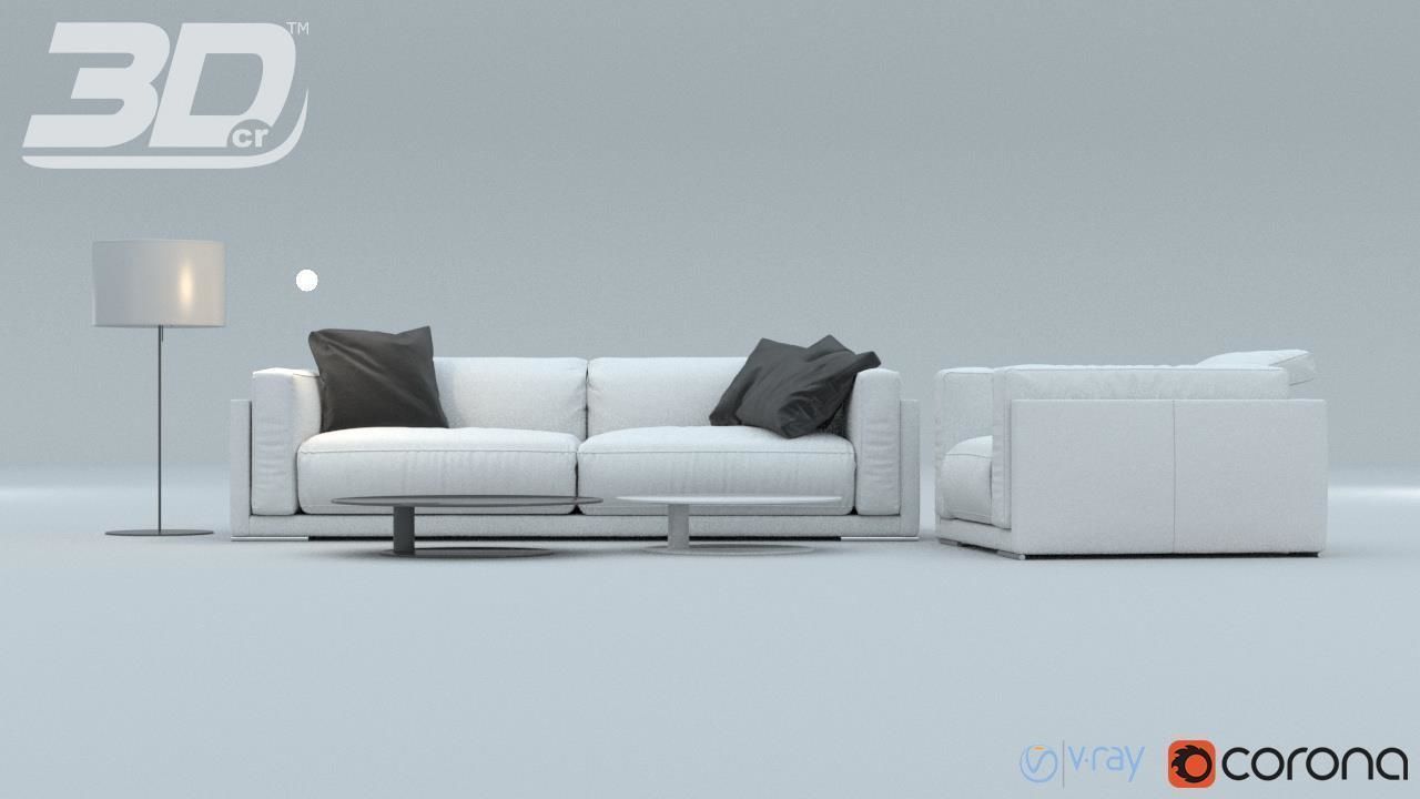Vadim Sofa Set 3D model_8