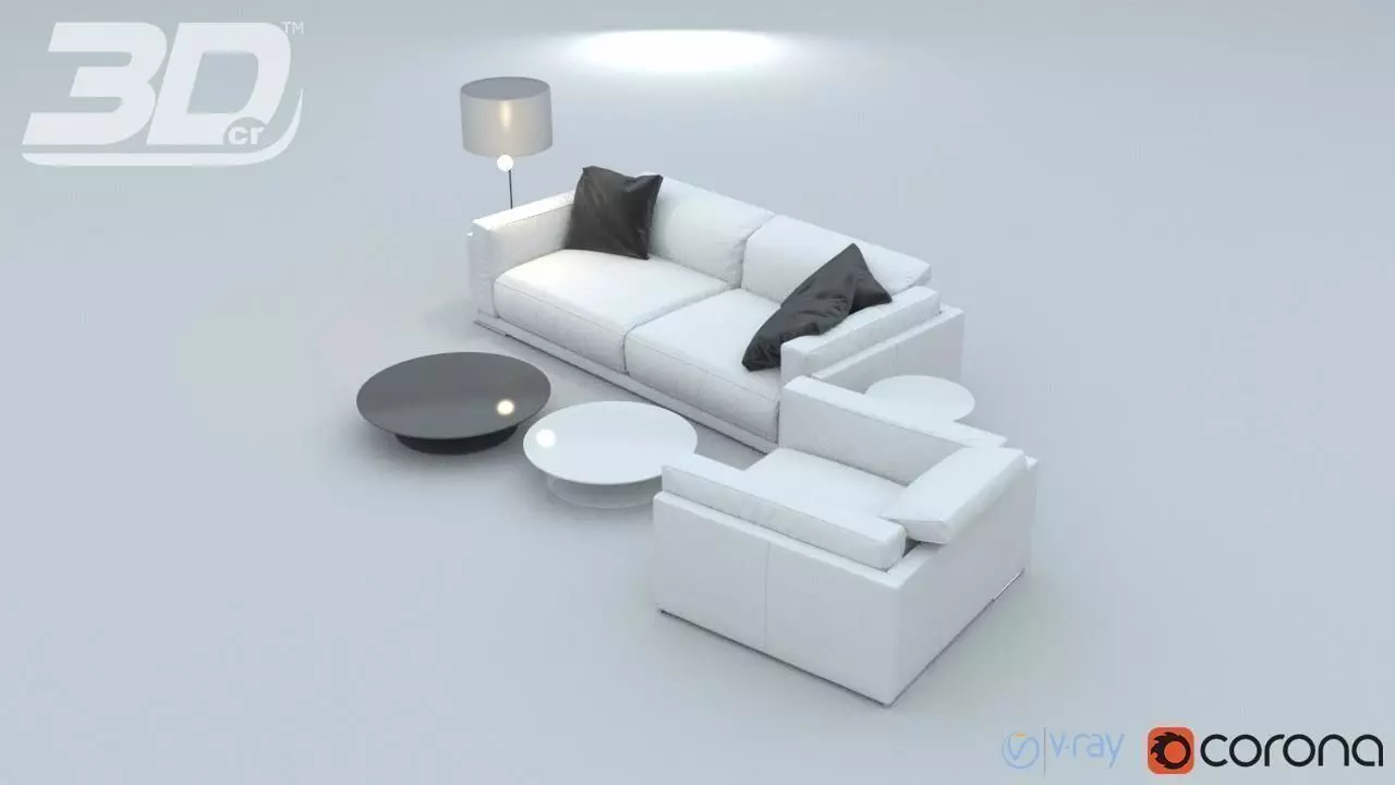 Vadim Sofa Set 3D model_0