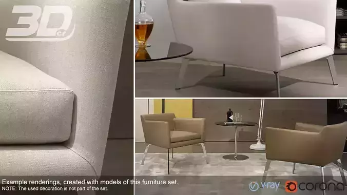 Jaris armchair 3D model