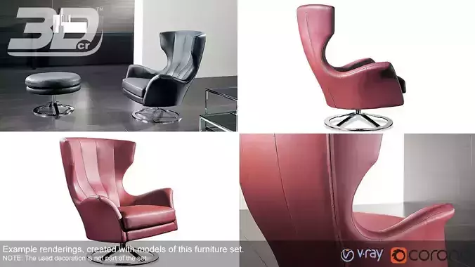 Ibera lazy chair 3D model