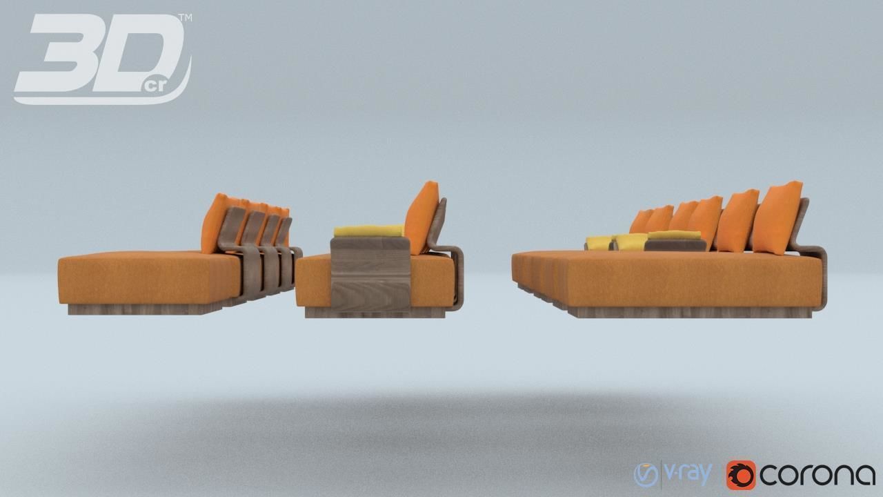 Olinda Sofa Modular Set 3D model_11