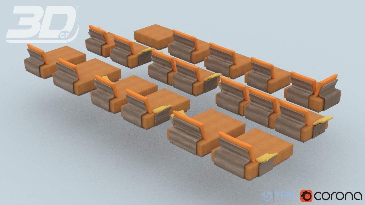 Olinda Sofa Modular Set 3D model_5