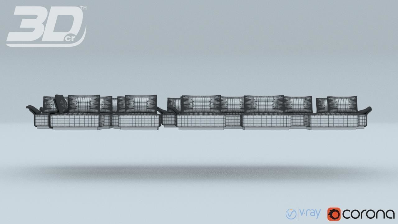 Olinda Sofa Modular Set 3D model_10