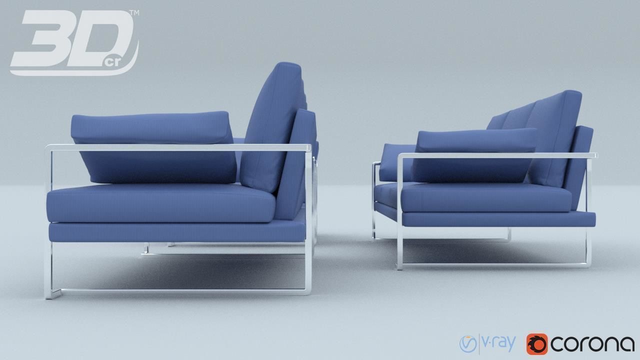 Nesso Sofa Set 3D model_11