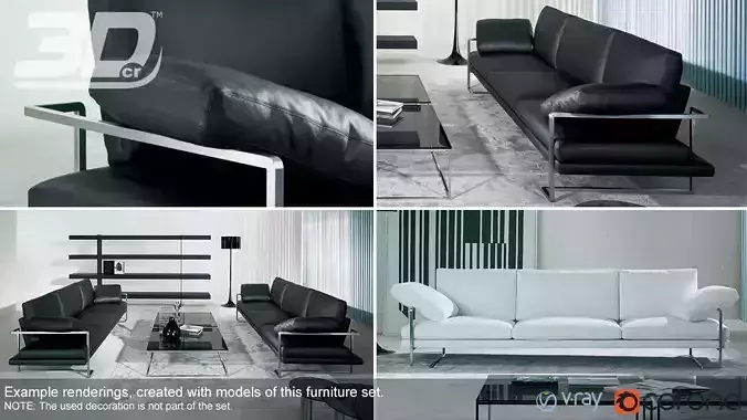 Nesso Sofa Set 3D model