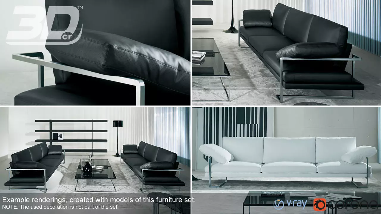 Nesso Sofa Set 3D model_0