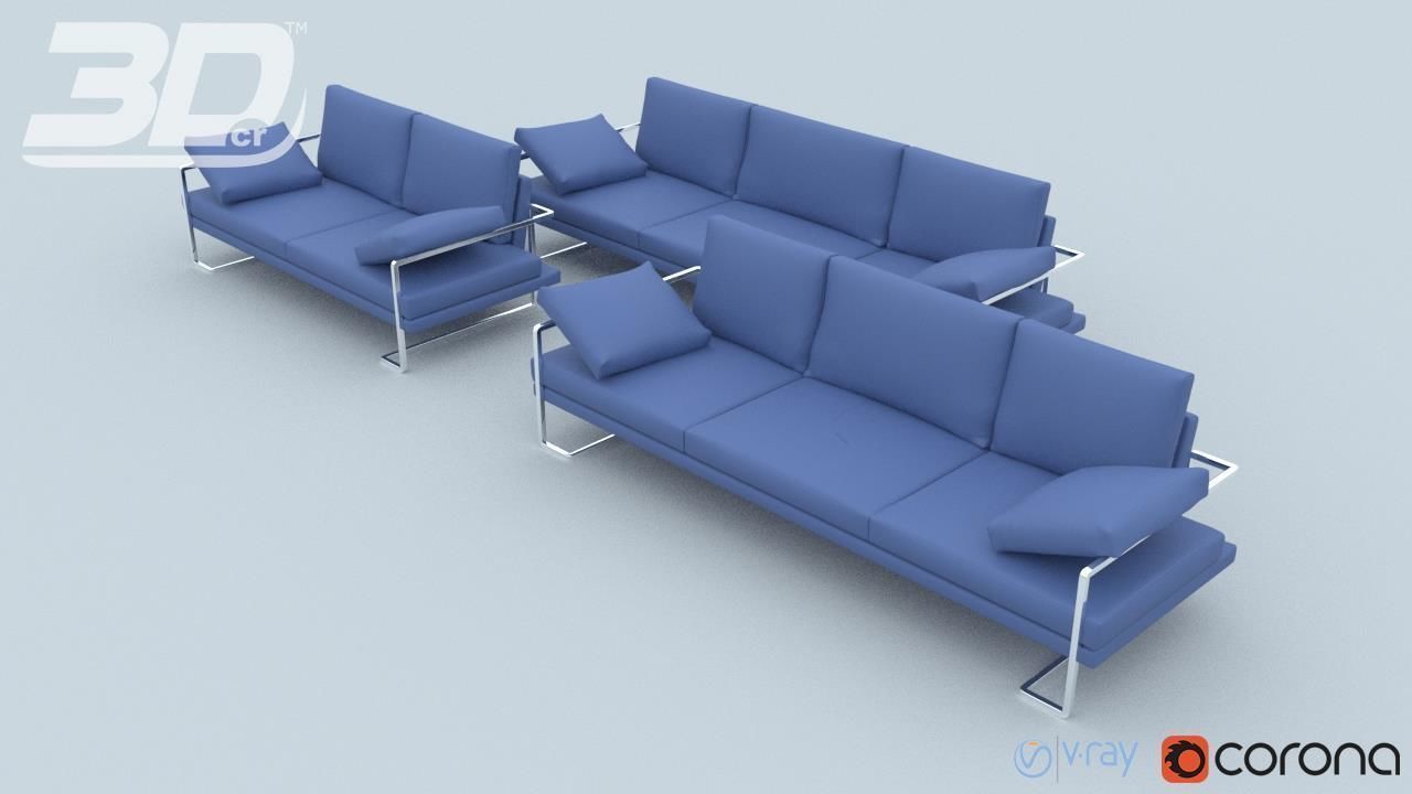 Nesso Sofa Set 3D model_1