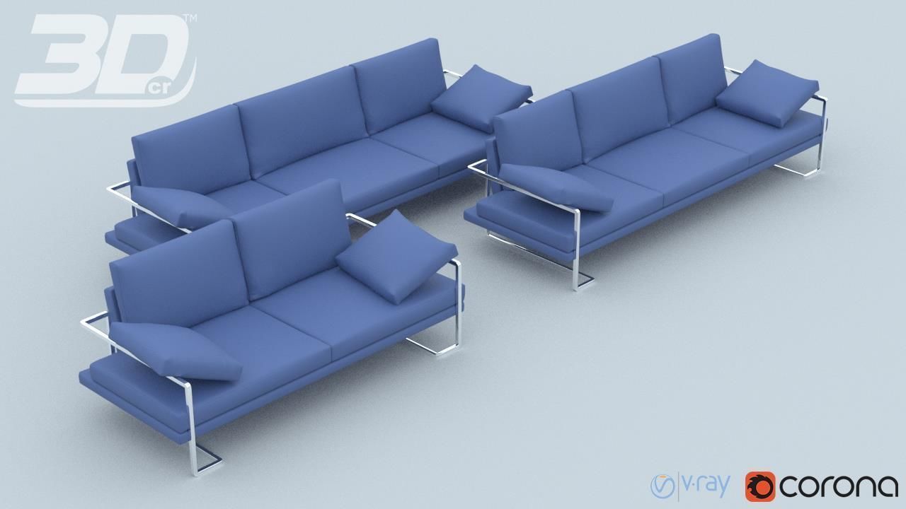 Nesso Sofa Set 3D model_3
