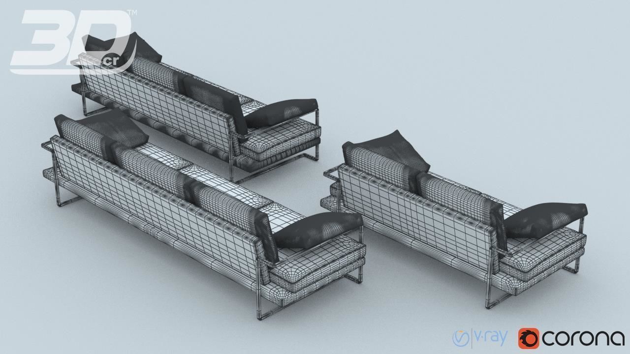 Nesso Sofa Set 3D model_6