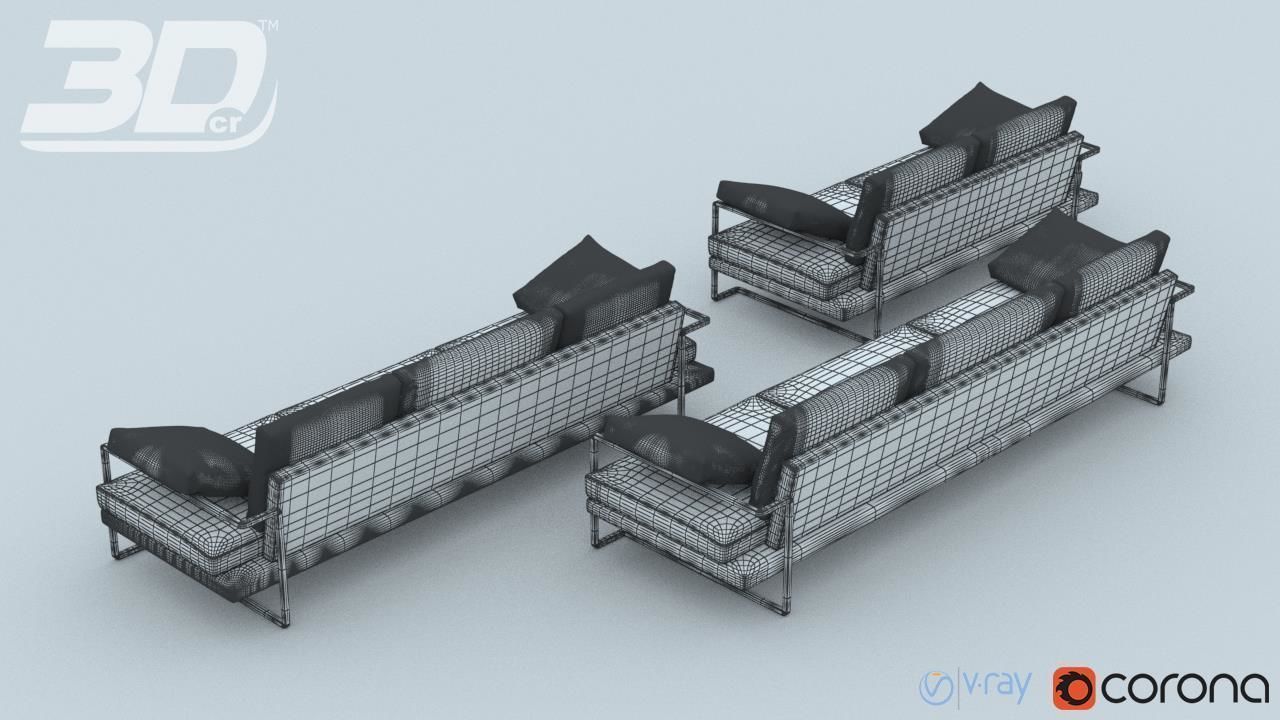 Nesso Sofa Set 3D model_8