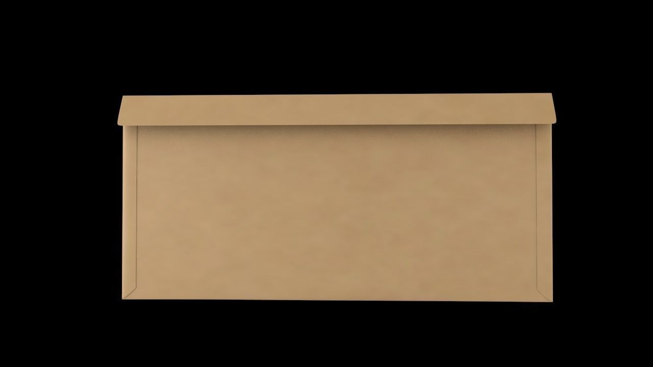 3D Envelope Size DL Wallet 3D model_1