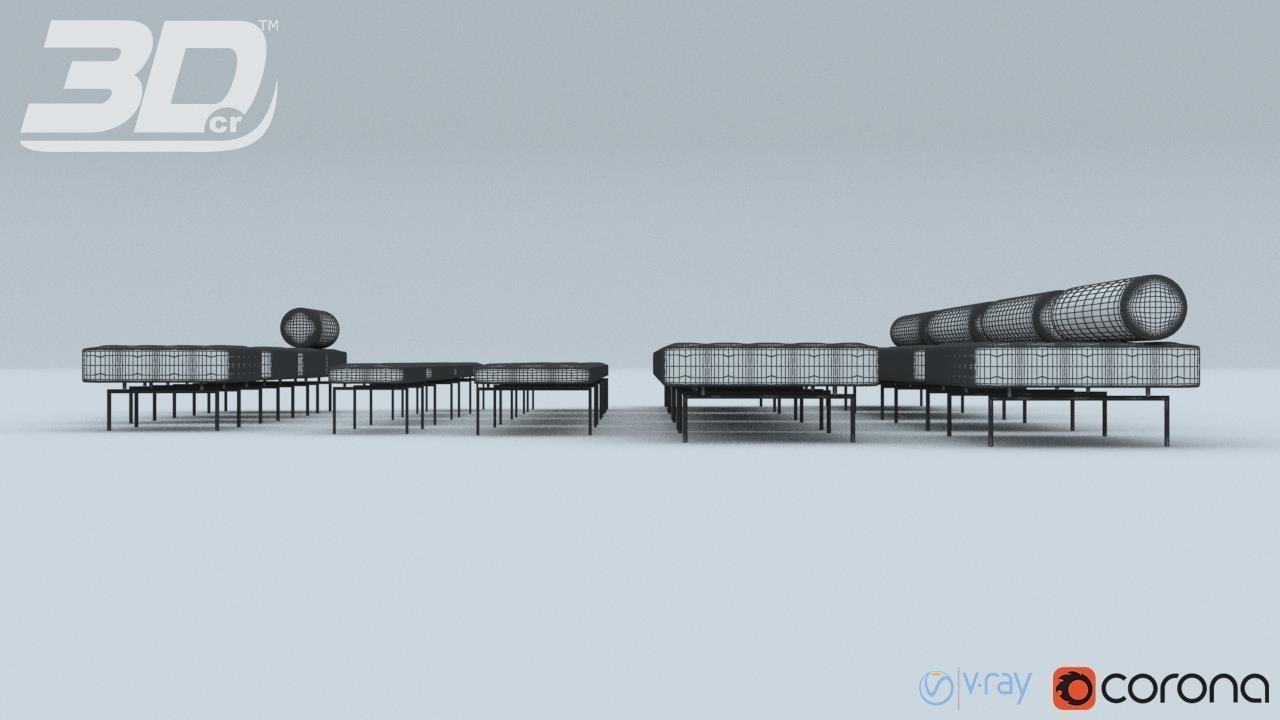 Loxy Sofa Modular Set 3D model_12
