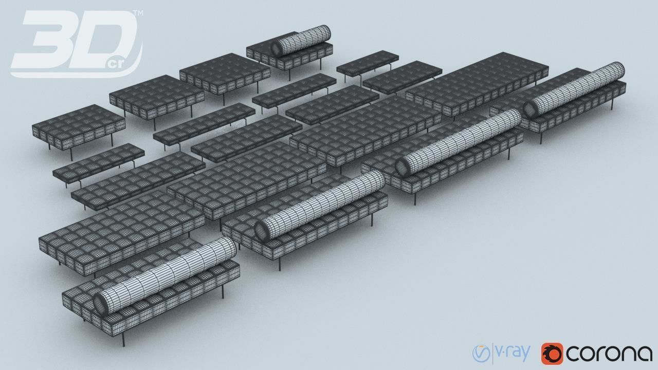 Loxy Sofa Modular Set 3D model_8