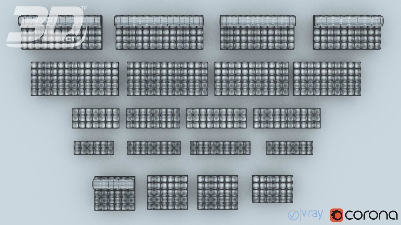 Loxy Sofa Modular Set 3D model_14