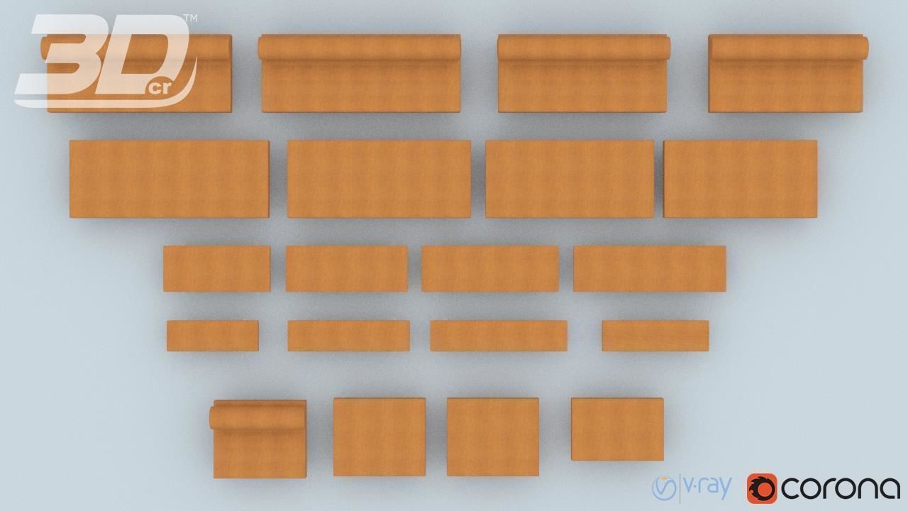 Loxy Sofa Modular Set 3D model_13
