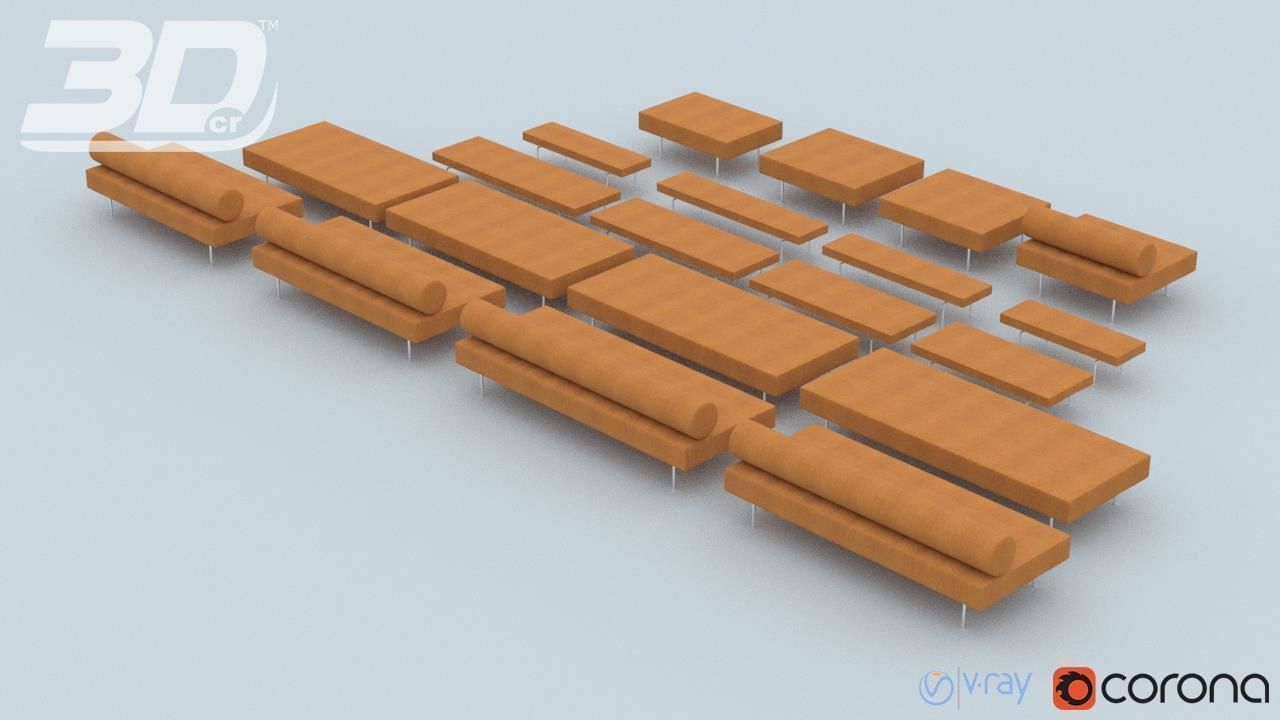 Loxy Sofa Modular Set 3D model_5