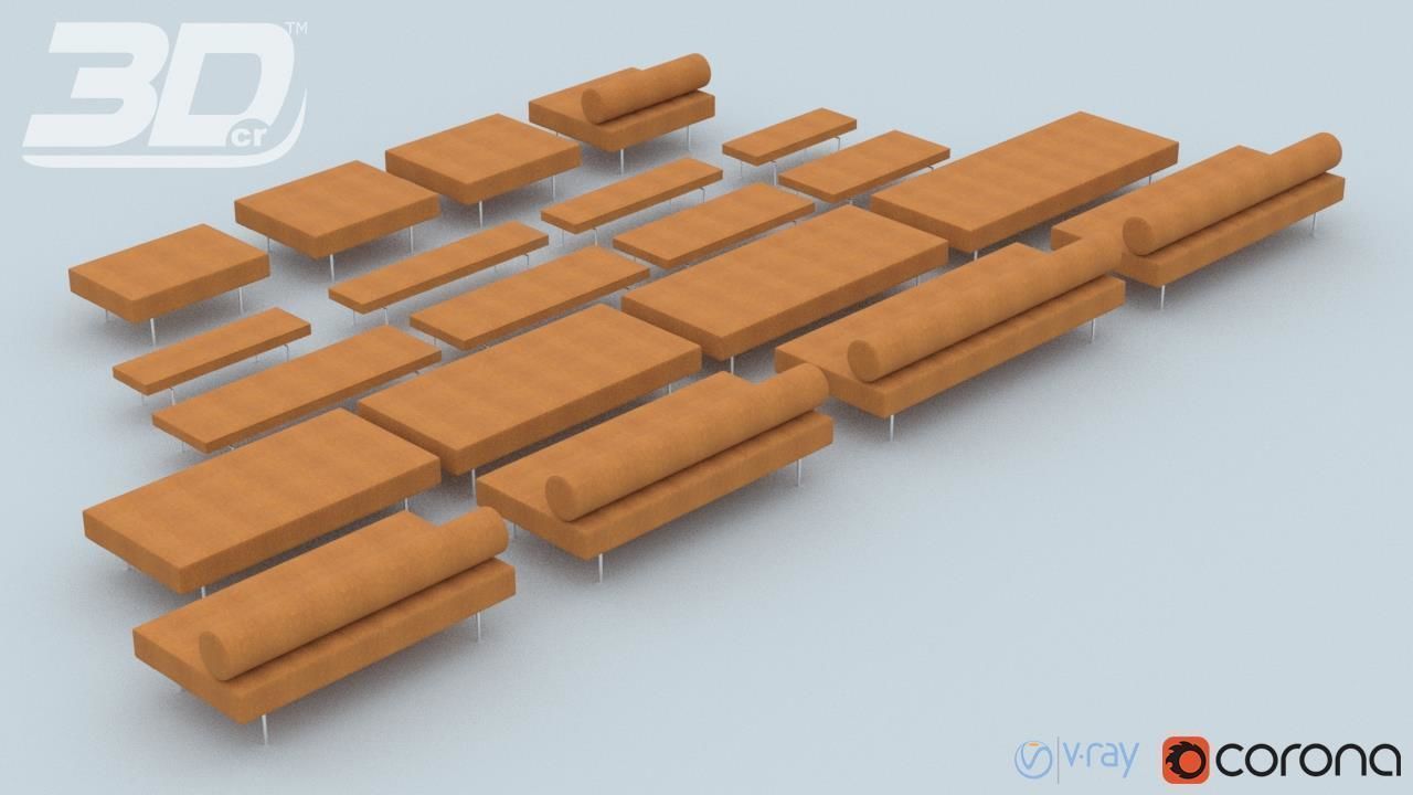 Loxy Sofa Modular Set 3D model_7