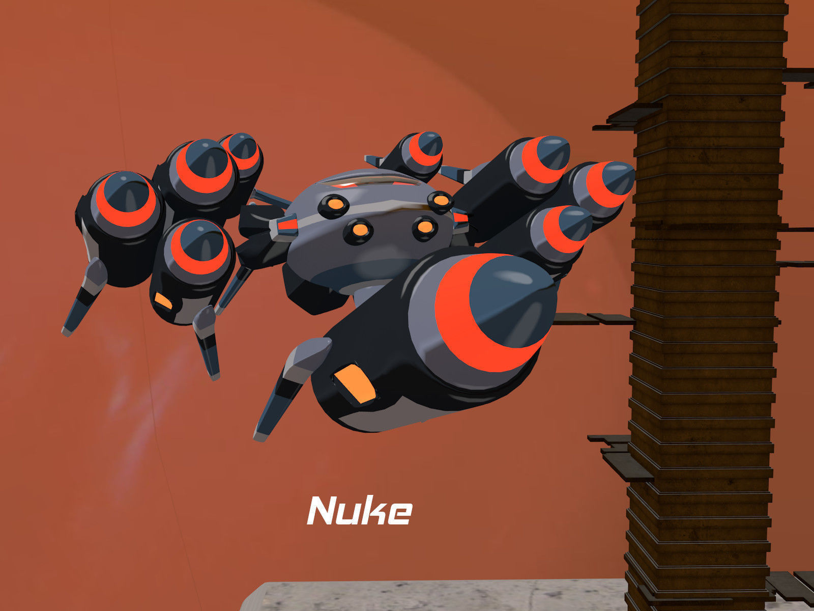 Rocketnauts BattlePod Series Low-poly 3D model_11
