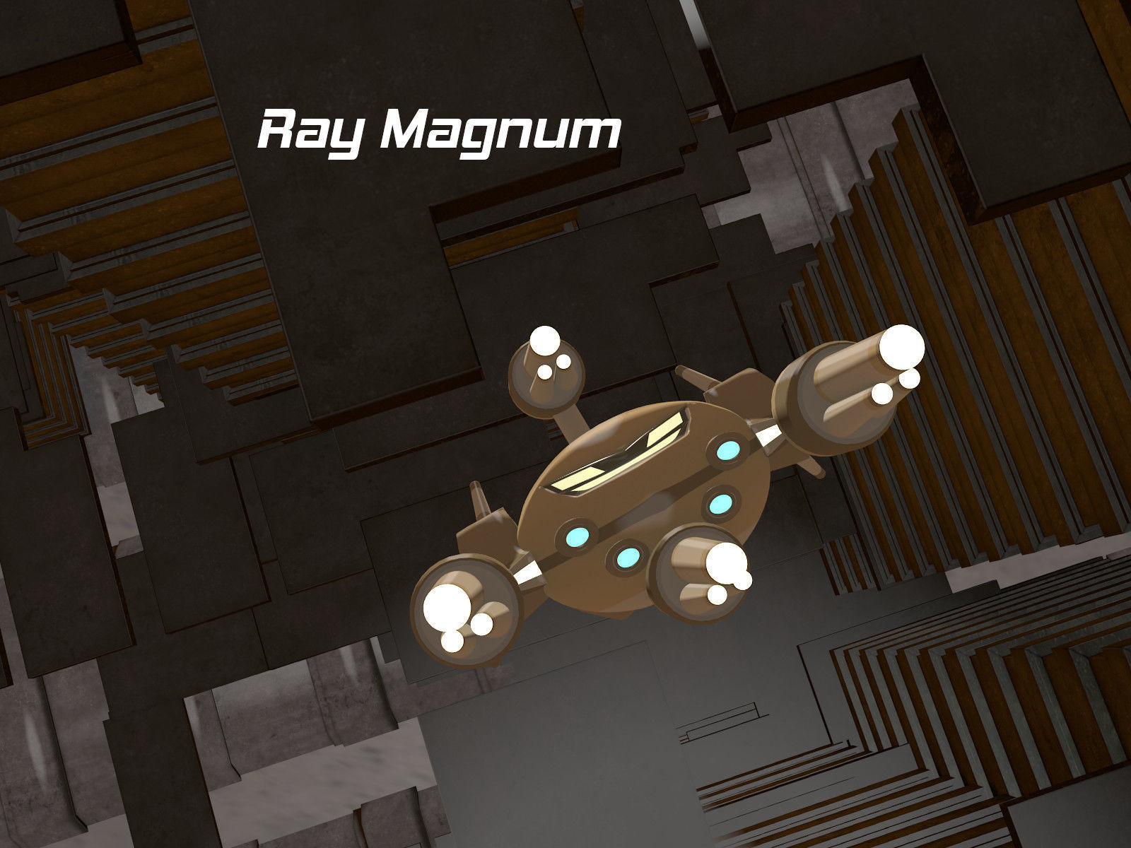 Rocketnauts BattlePod Series Low-poly 3D model_8